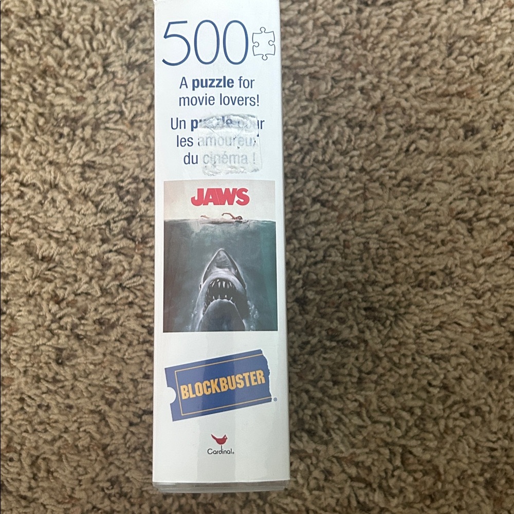 Jaws Blockbuster movie poster 500 piece puzzle. Used with ALL pieces accounted - Picture 2 of 4